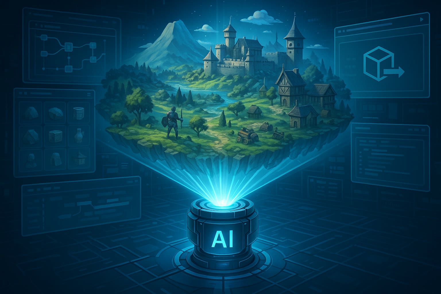 Tencent AI Stuns Game Industry: One-Click 3D World Generation, Model Export, Seamless Workflow Integration