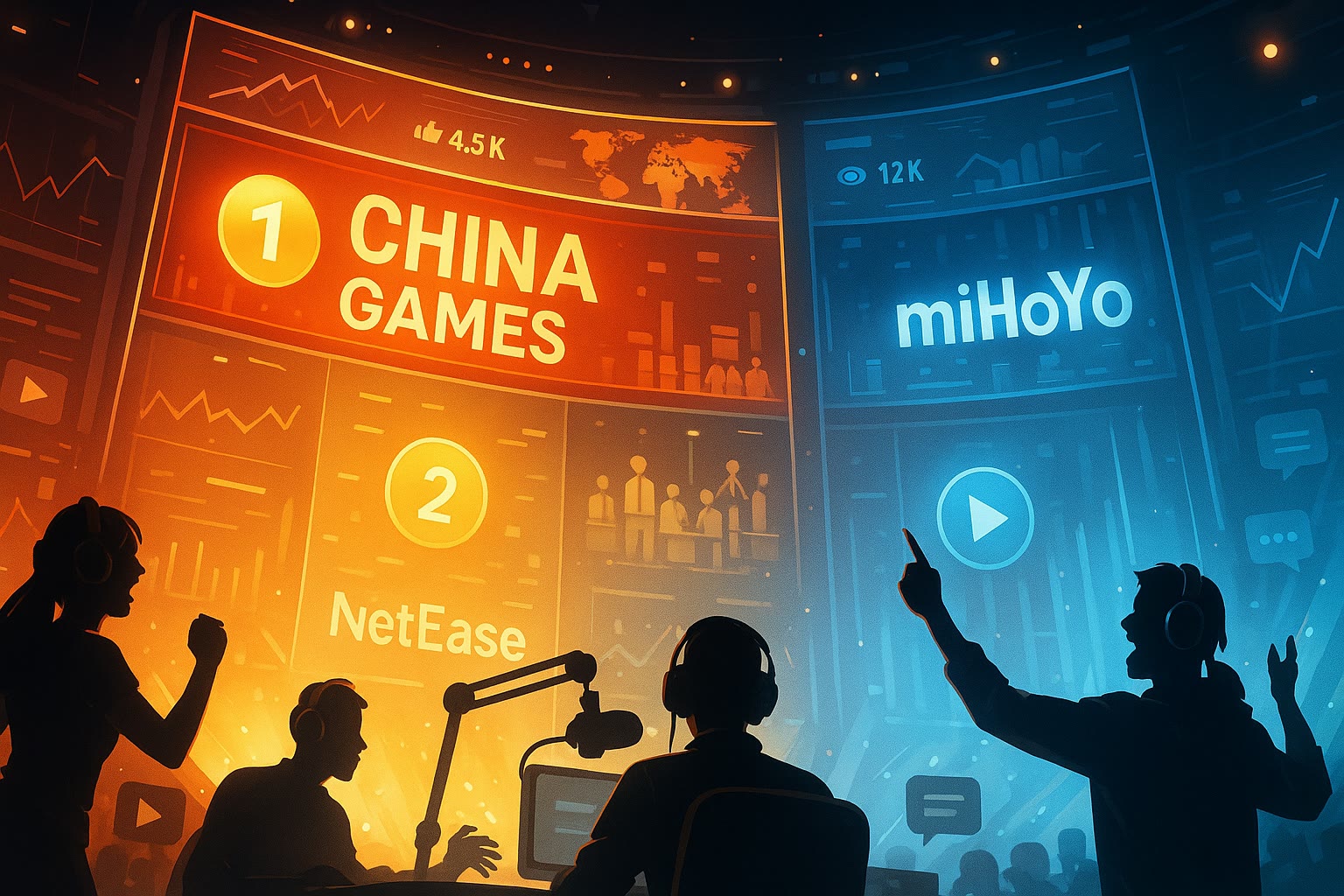 YouTube Streamer Showdown: Chinese Games Dominate, NetEase Diligent, miHoYo 'Far Ahead'!