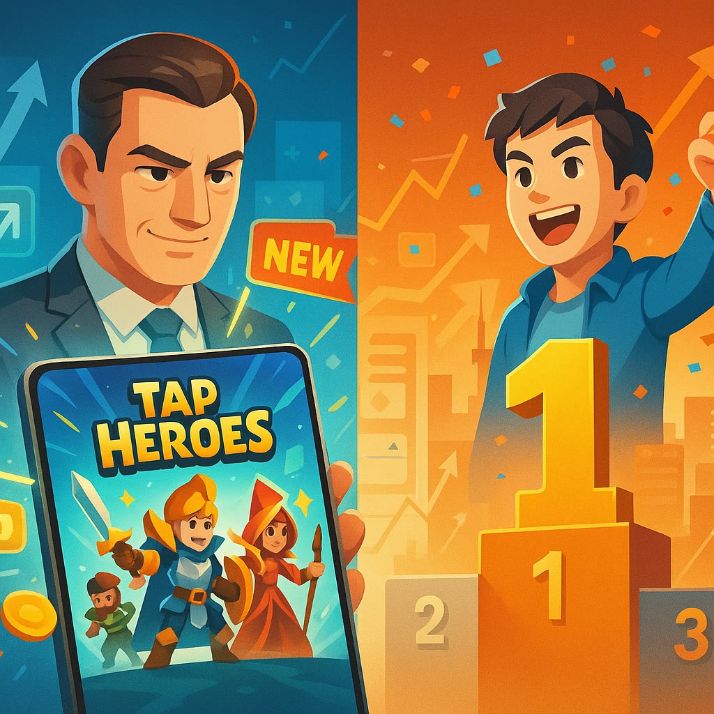 Habby Stages 'Master vs Apprentice' Showdown: New Game 'Tap Heroes' Launches as Former Protégé's Title Tops Japan's Charts